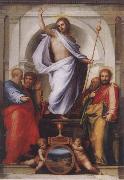 BARTOLOMEO, Fra Christ with the Four Evangelists oil on canvas